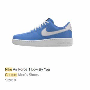 Blue Nike AF1's Size 8 mens